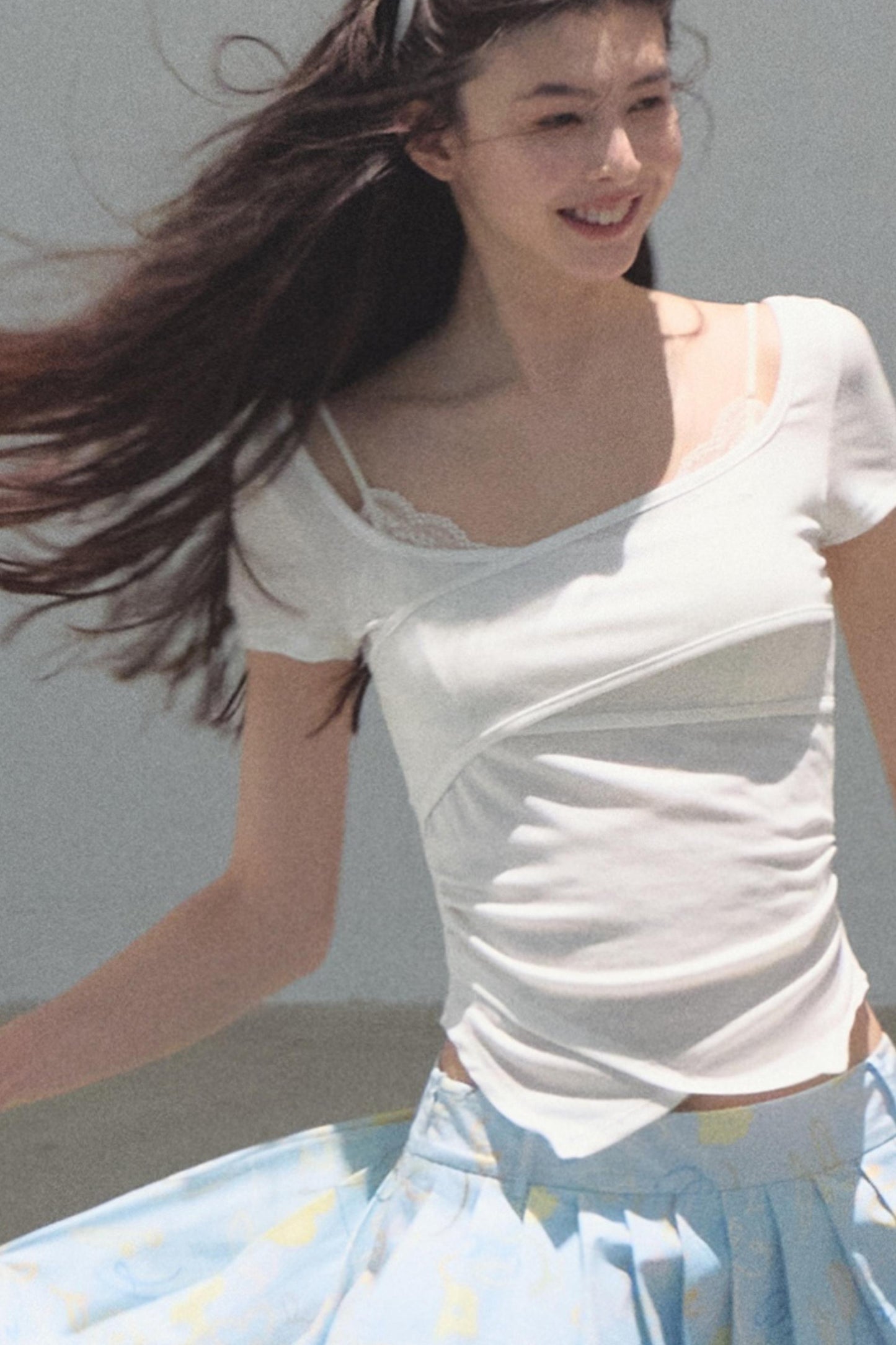 Dewy Square Neck T-Shirt