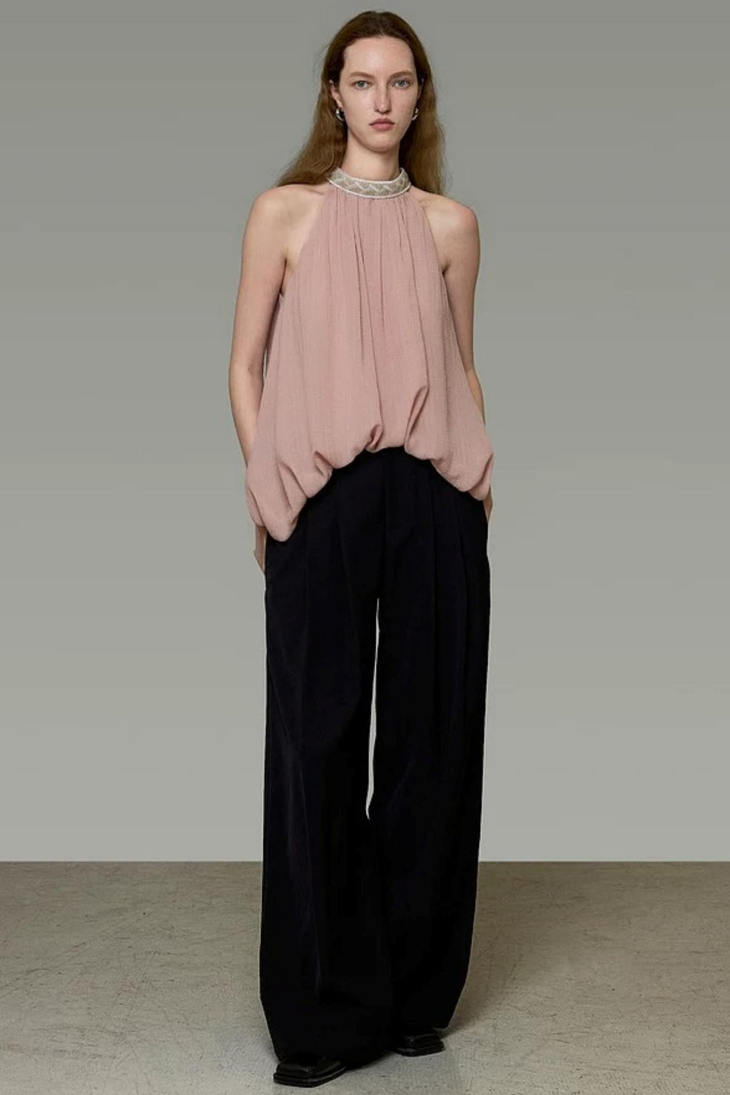 Beaded Off-Shoulder Top Set-Up