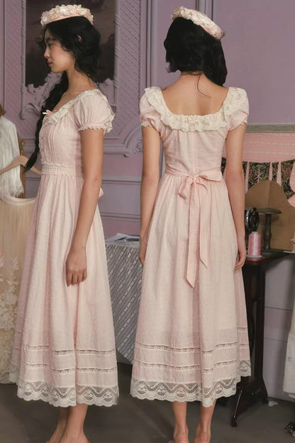 Pink Lace Princess Dress