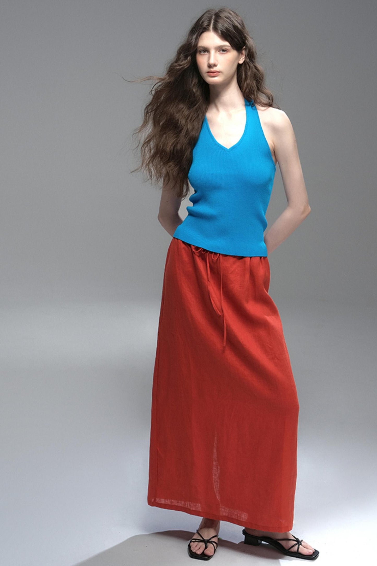 High Saturation Linen Skirt