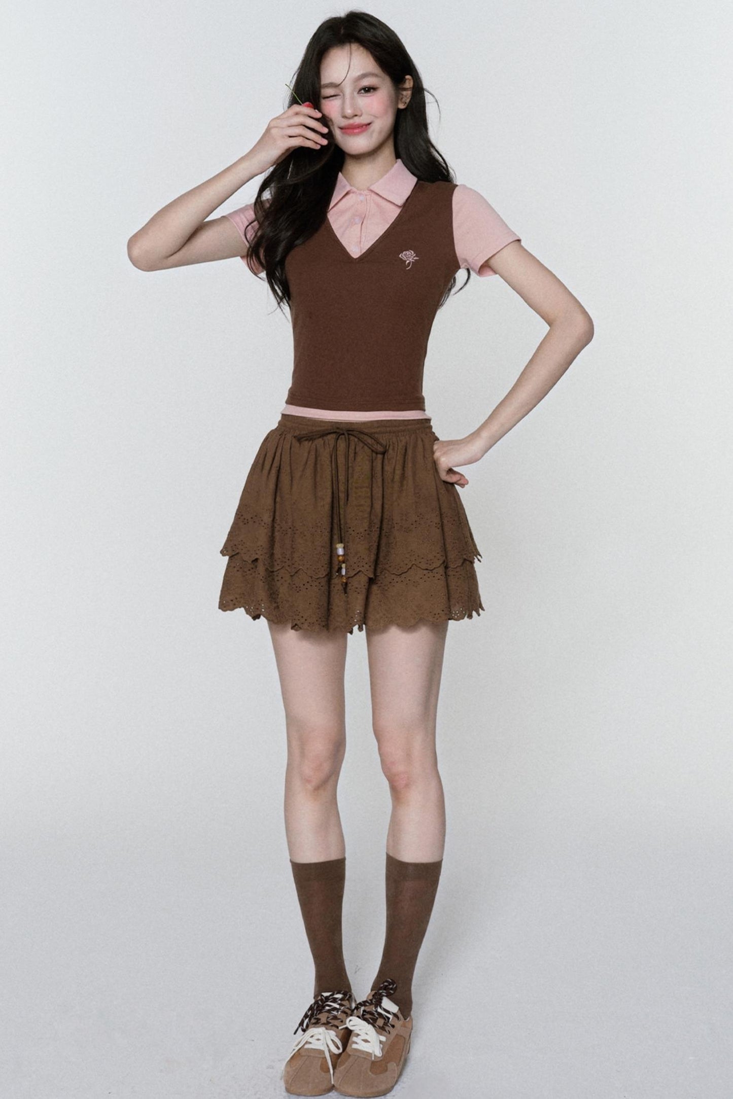 Pinkish Brown Rose Tee