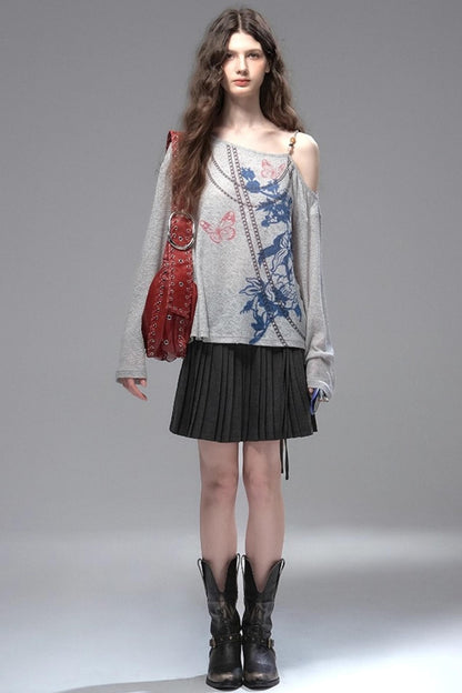 Distressed Long T-Shirt