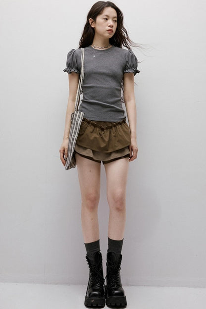 Cleanfit Puff Sleeve T-Shirt