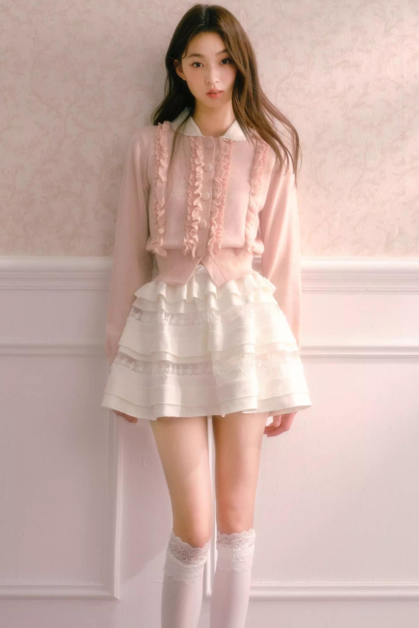 Textured Rose Puffy Skirt