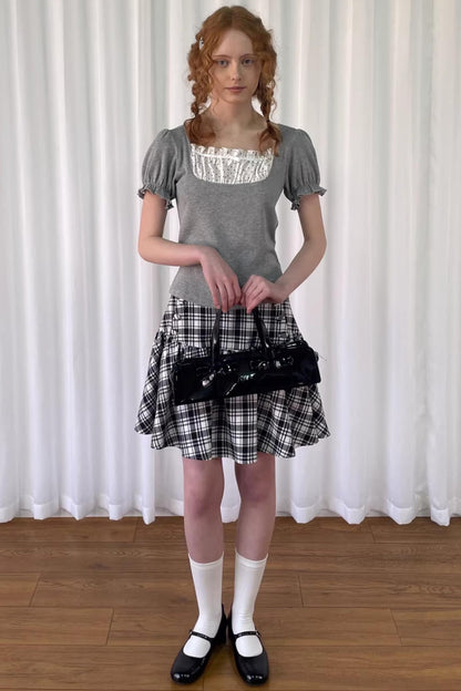 Patchwork Polka Dot T-Shirt