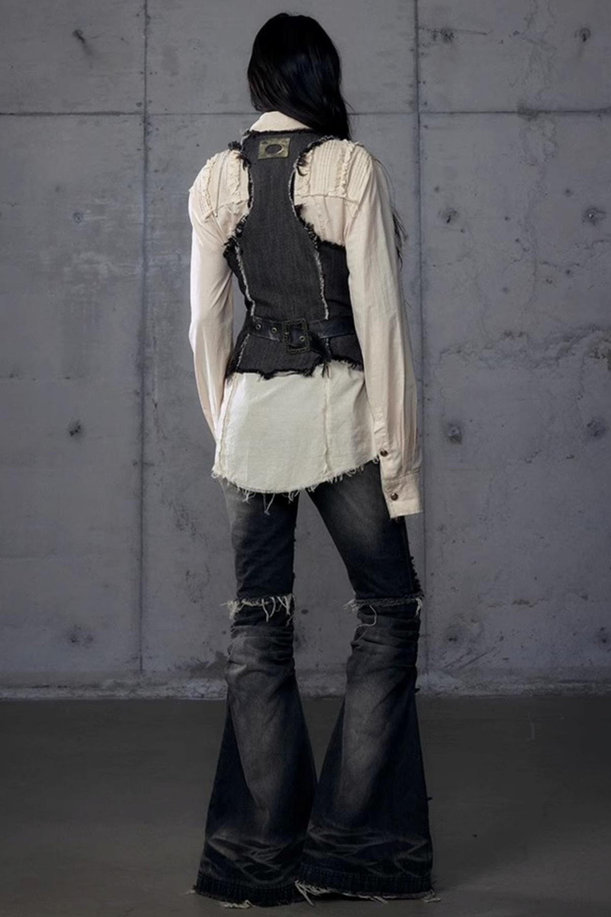 Workwear Waist Denim Vest