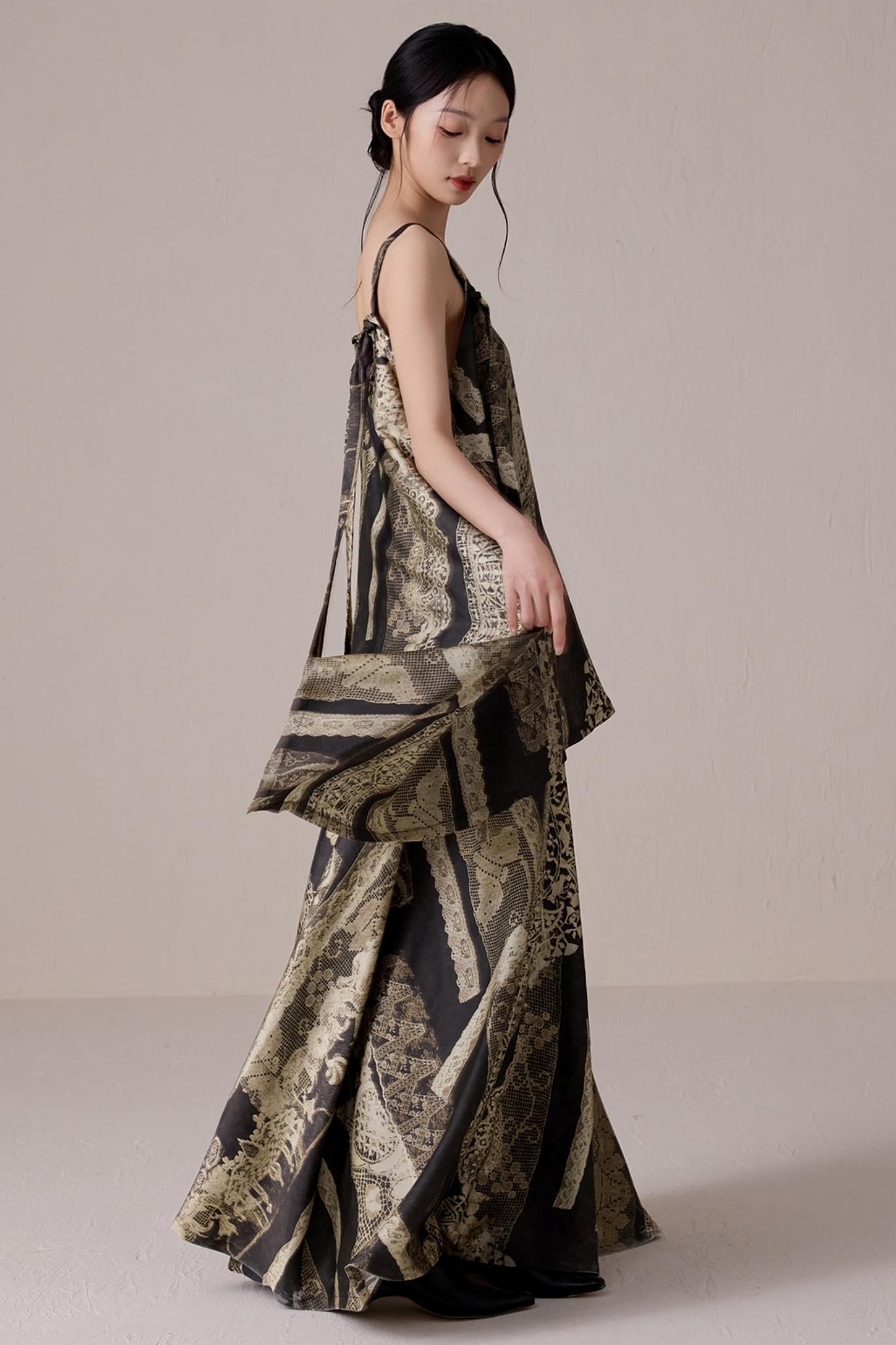 Bohemian Summer Halter Maxi Dress