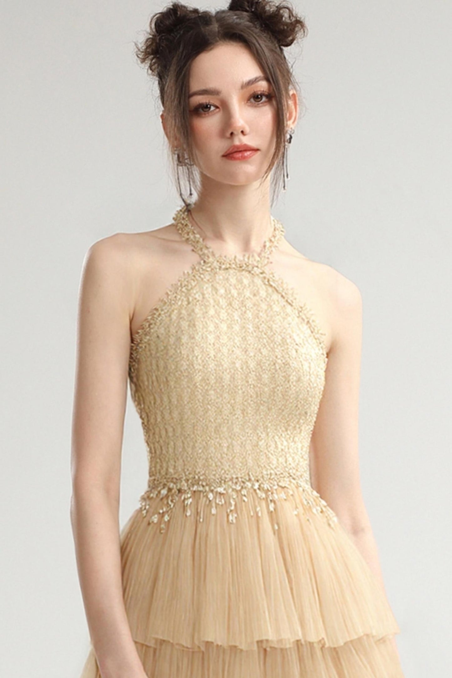 Mesh Chain Cake Dress