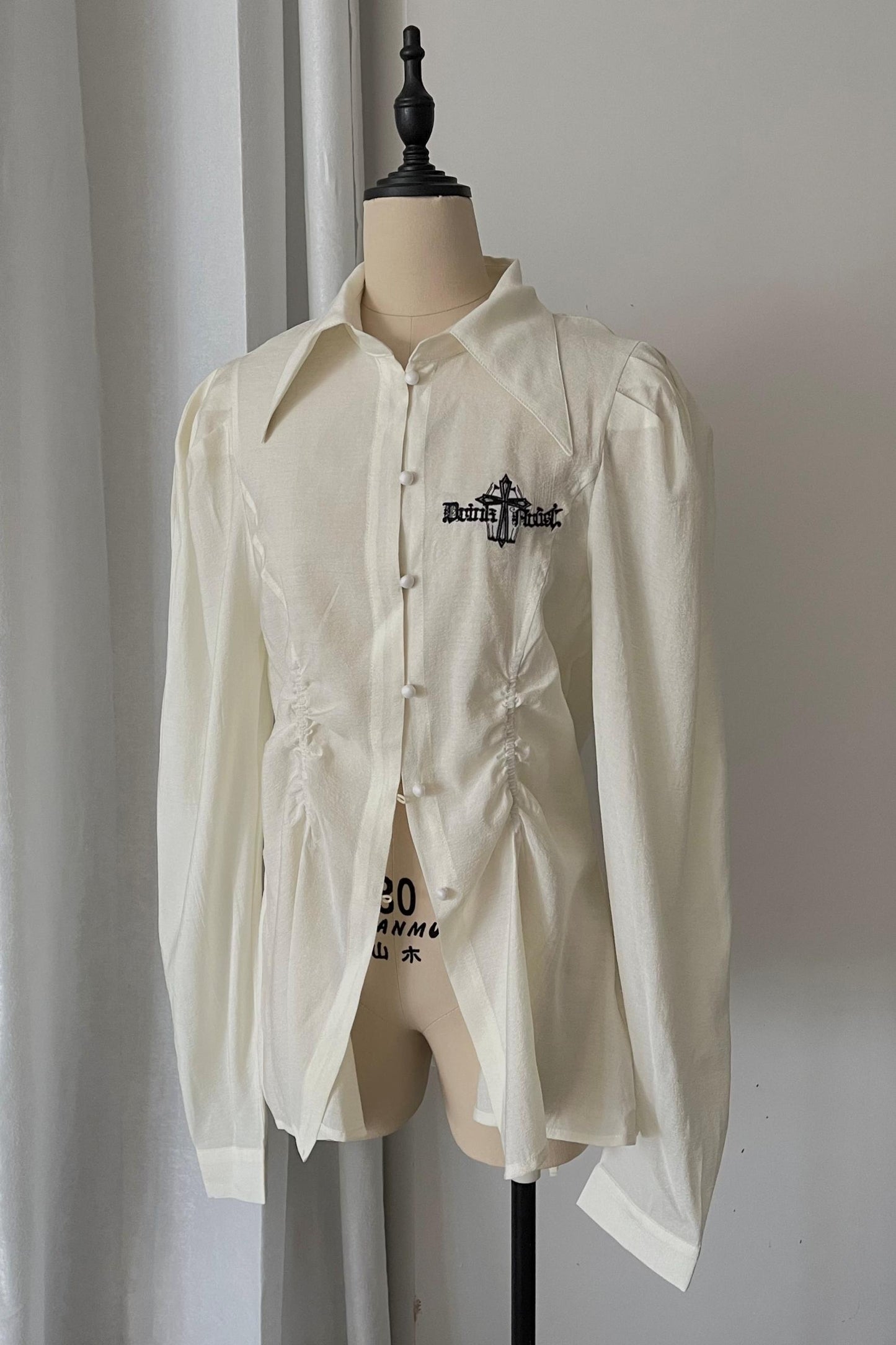 Gray Plaid Waist Cinched Herringbone Lace Bow Tie Dress Set-Up