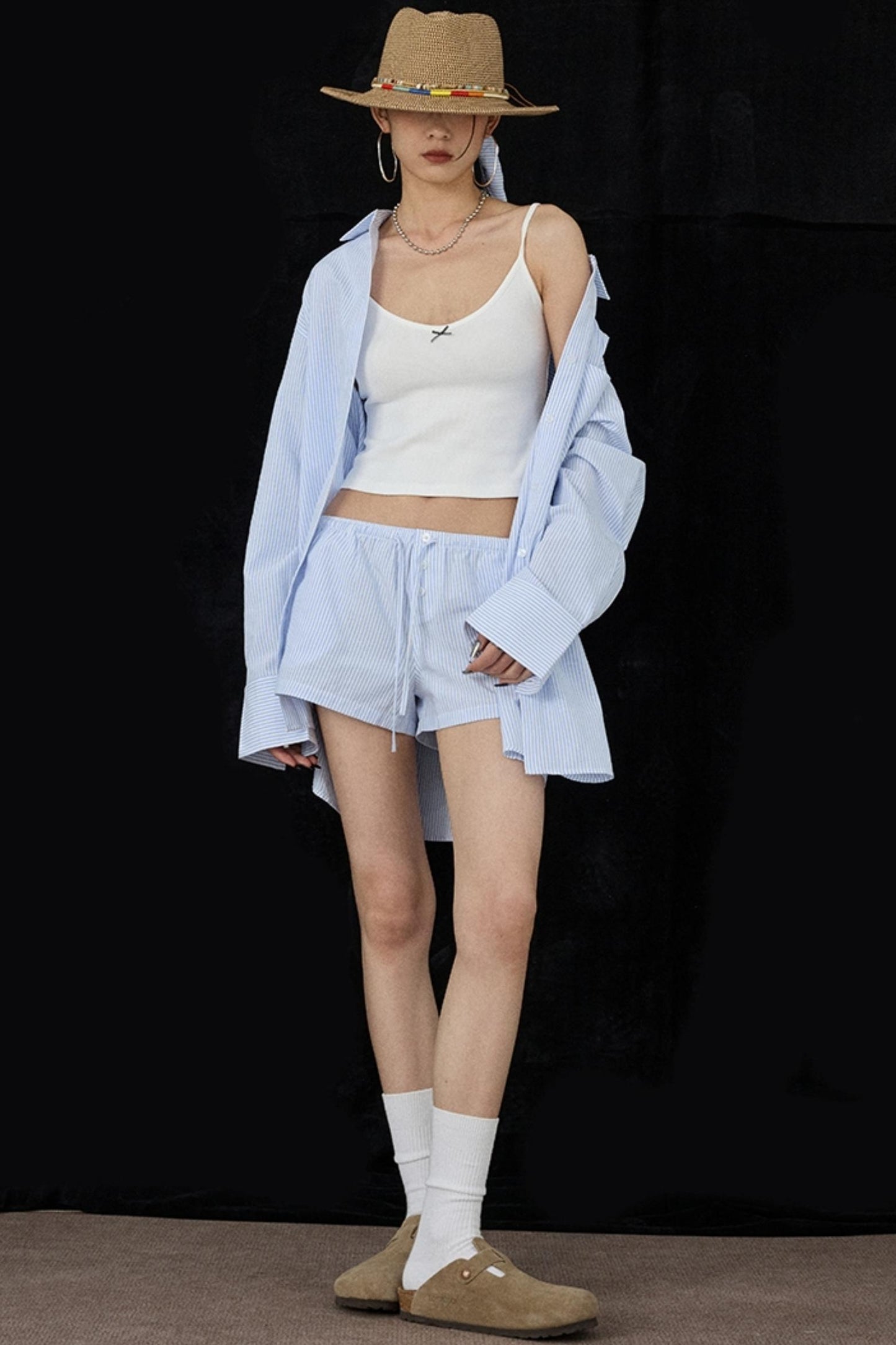 Striped Spring Shorts