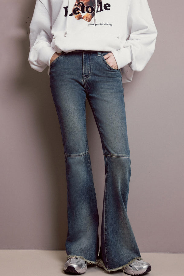 Blue High-Waisted Skinny Jeans