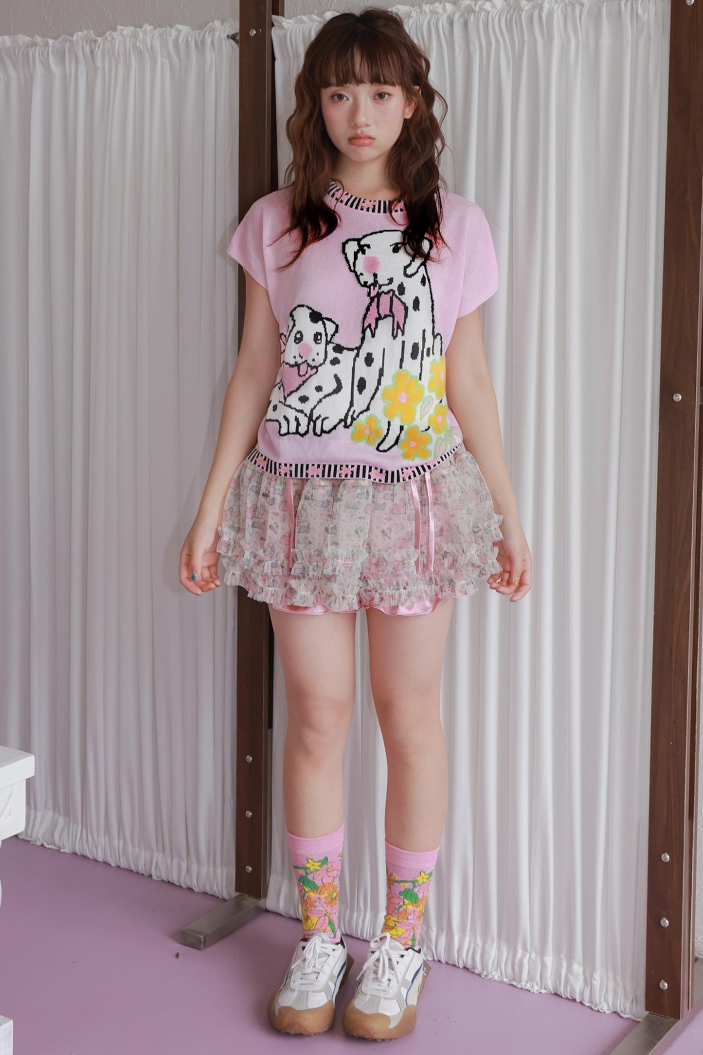 Pink Spotted Dog Tee