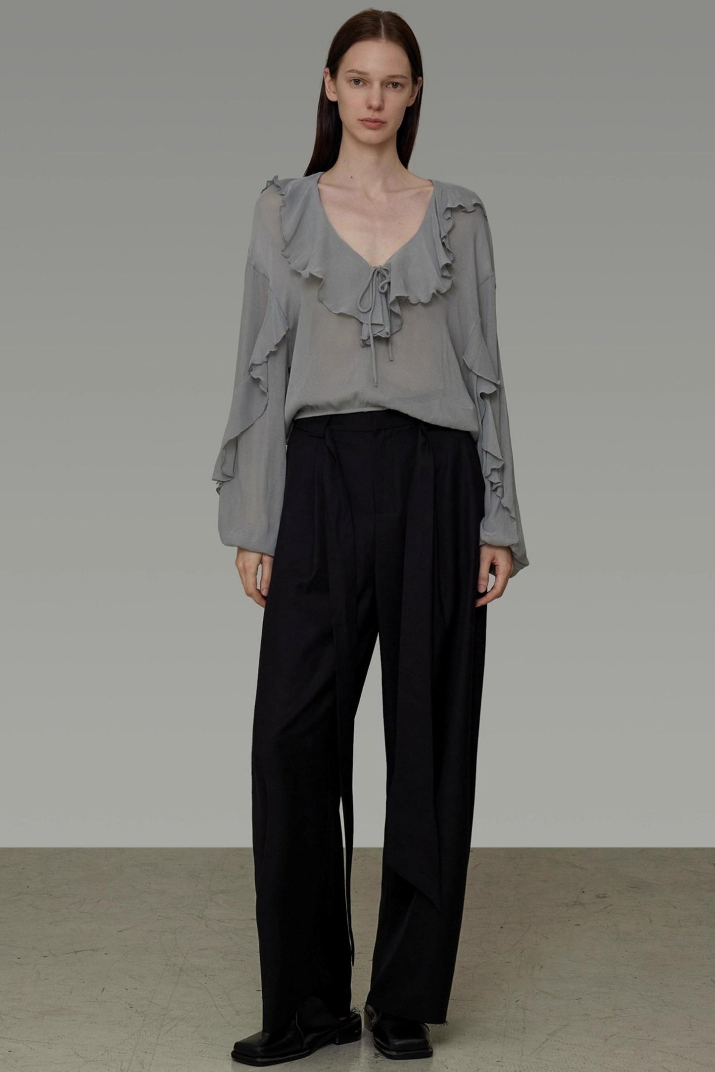 Autumn Ruffled Slimming Top