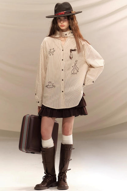 Vintage Pin Striped Shirt