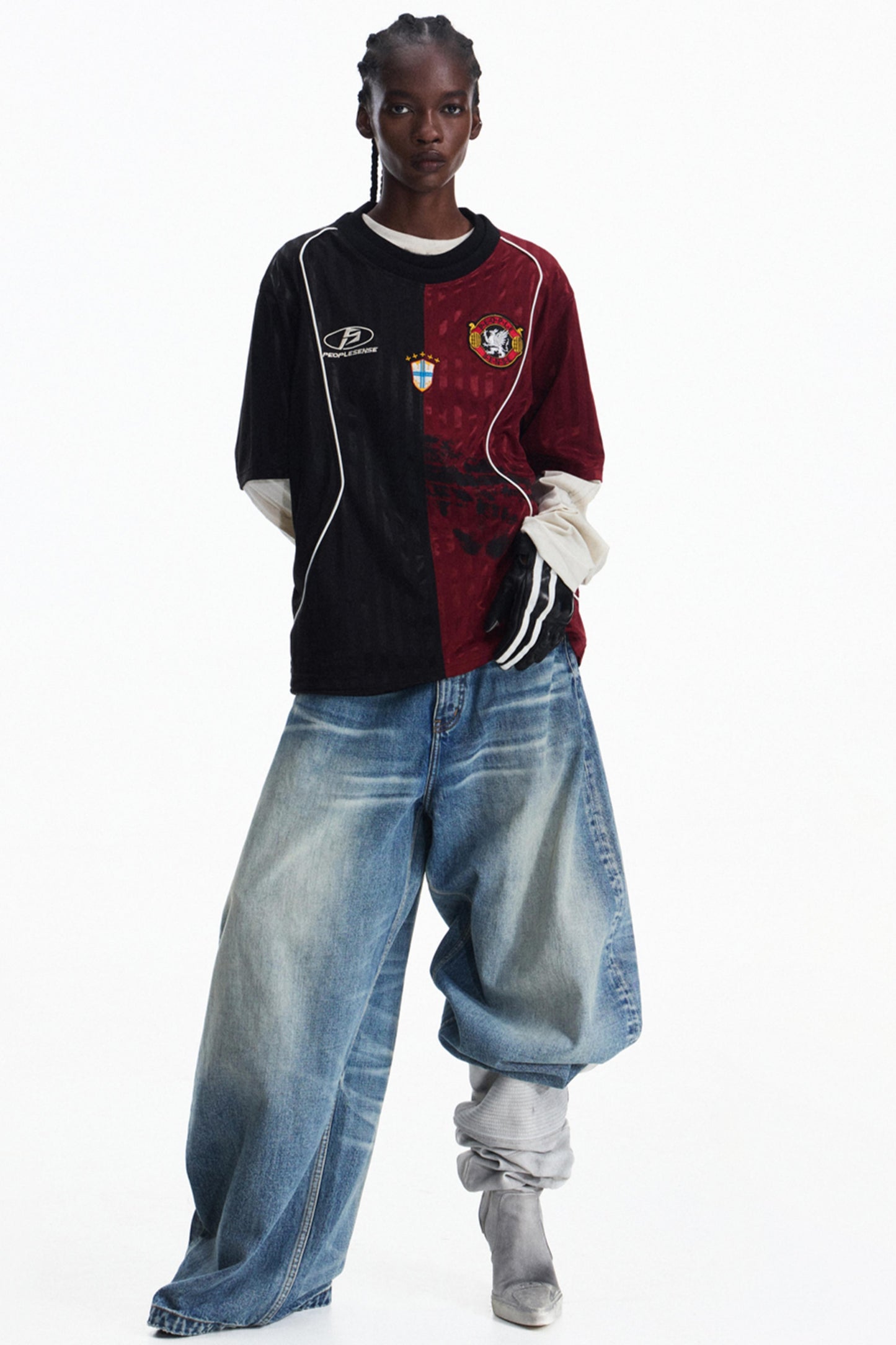 Vintage Soccer Racing Jersey Top