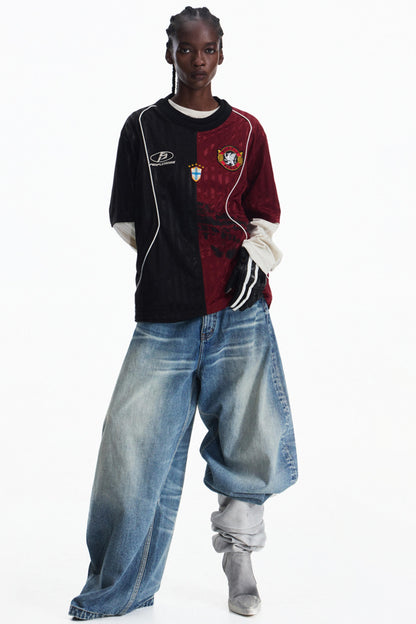 Vintage Soccer Racing Jersey Top