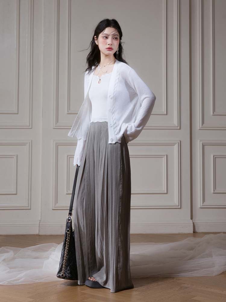 Pleated Loose Wide Pants