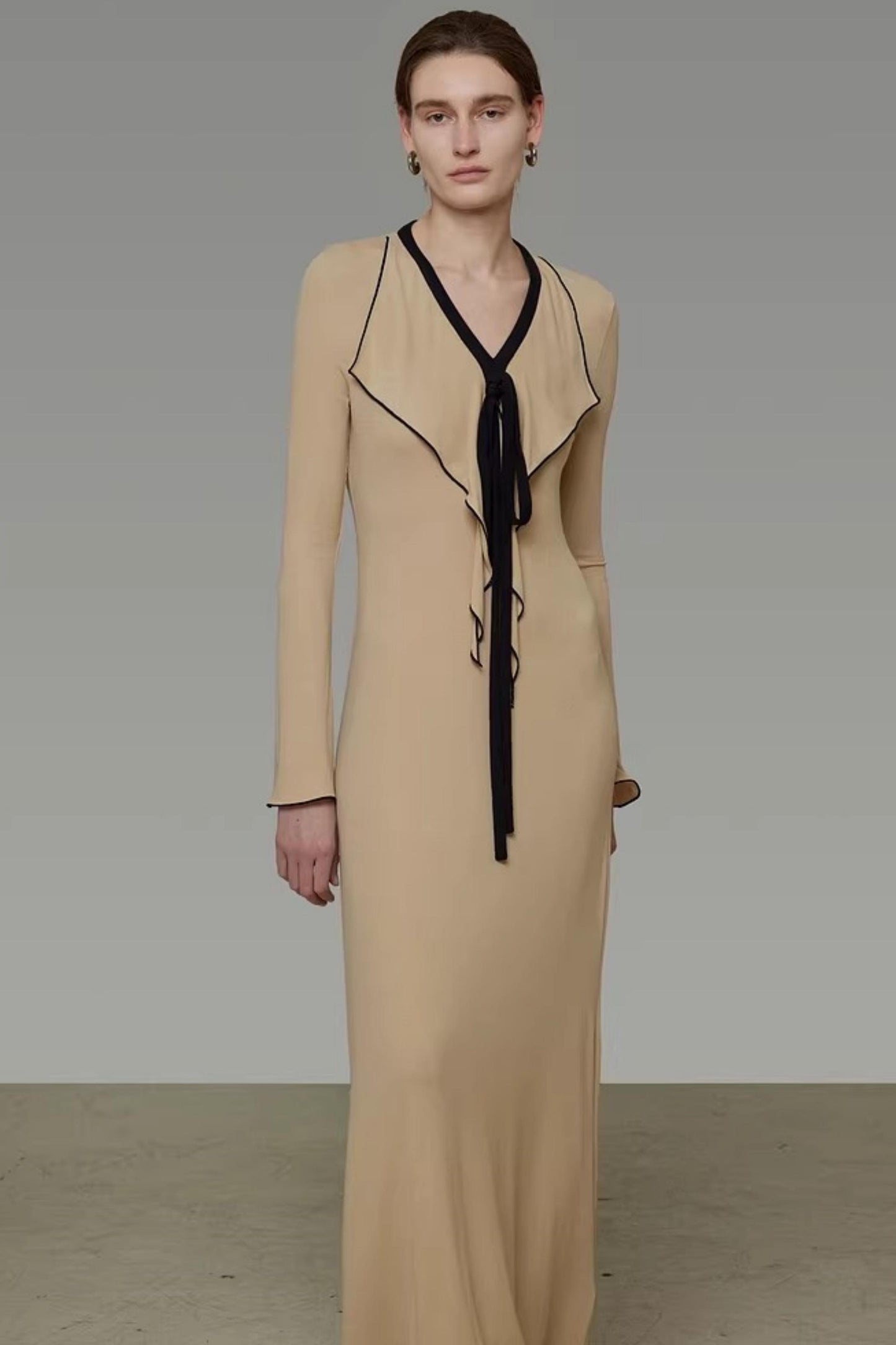 Color-Blocked Tie Dress