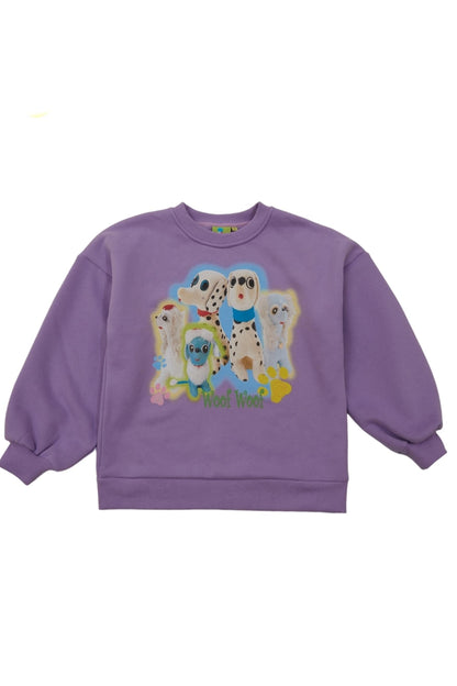 Purple Dalmatian Pullover Top