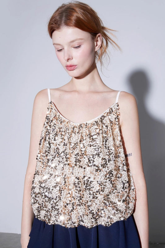 Customized Iridescent Sequin Bubble Dress