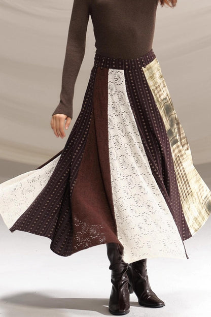 Poetry in the Mist Plaid Skirt