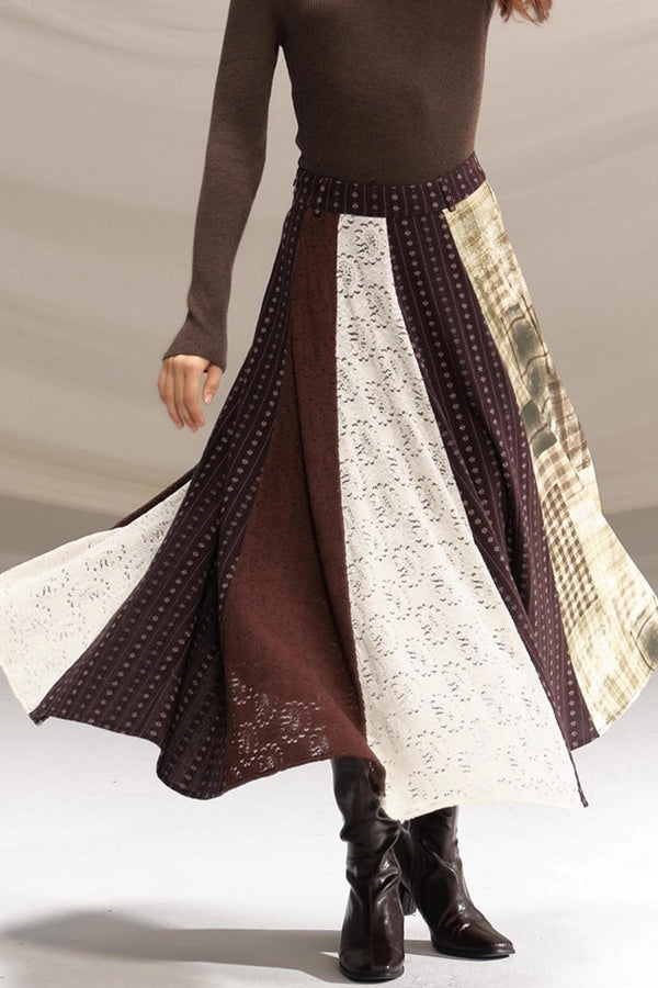 Poetry in the Mist Plaid Skirt