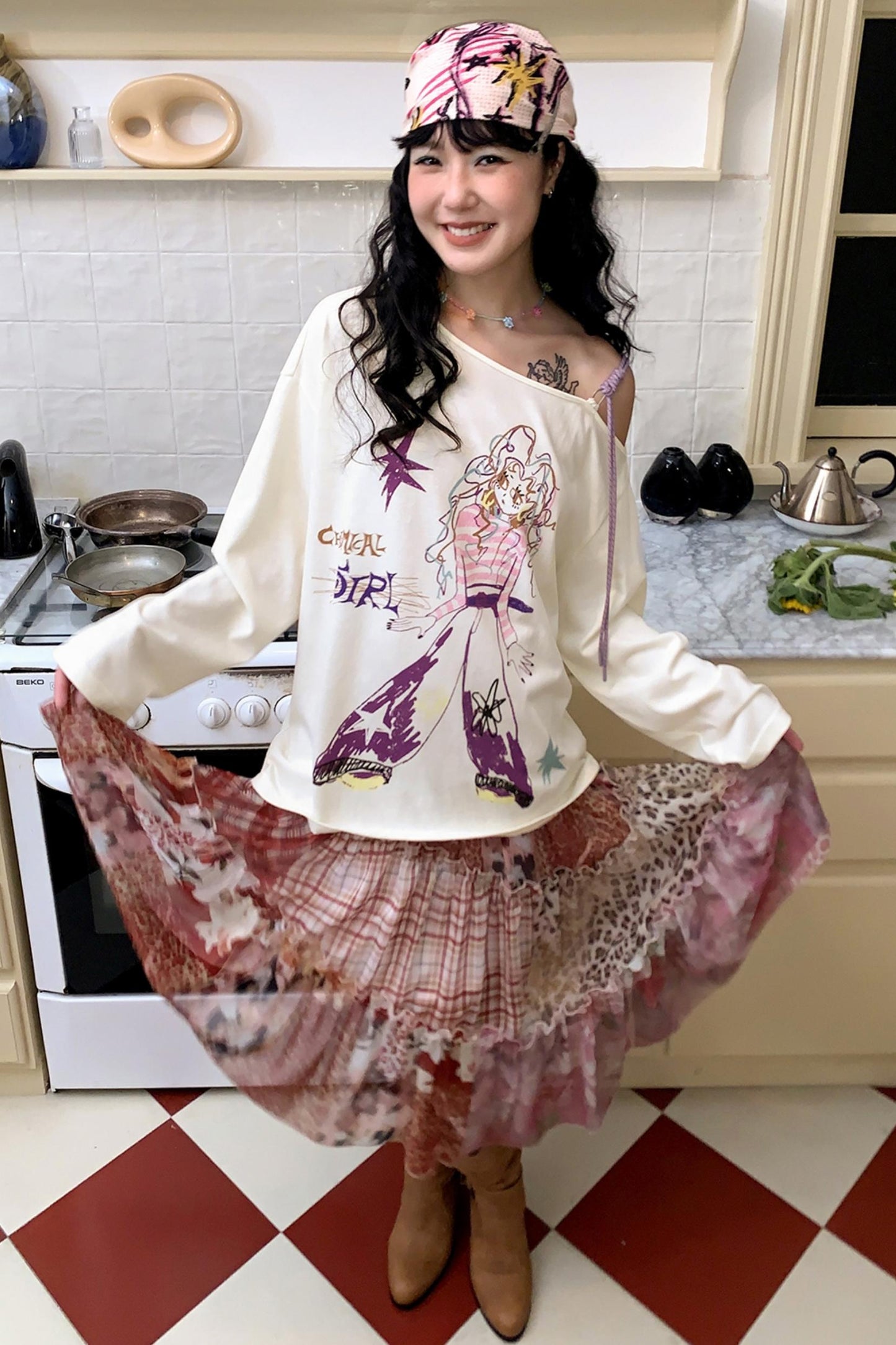 Autumn Off-Shoulder Long Sleeve Top