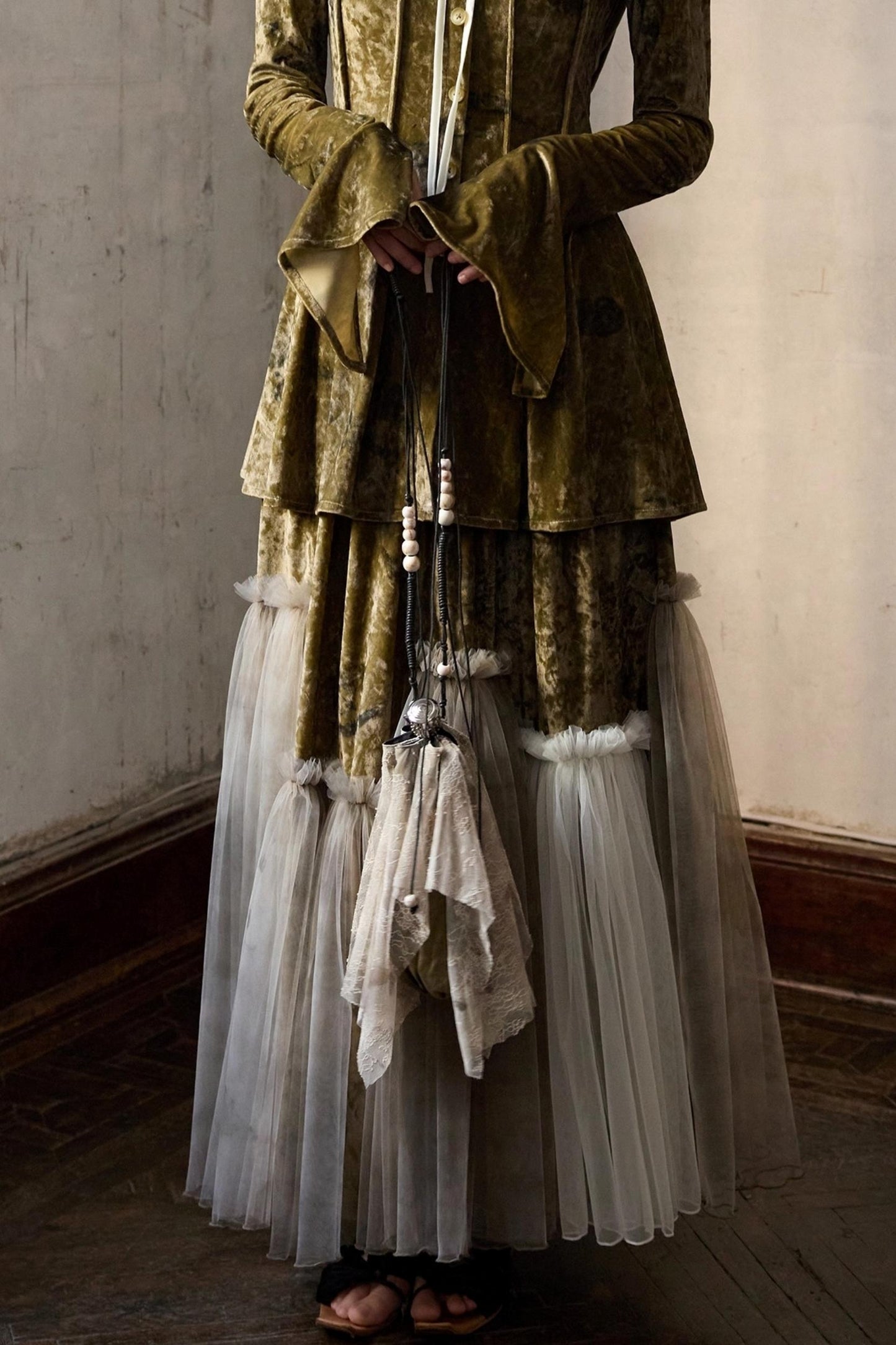 Niche Beaded Wine Pot Bag