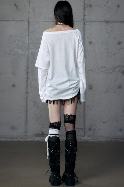 Wasteland Punk One-Shoulder T-Shirt