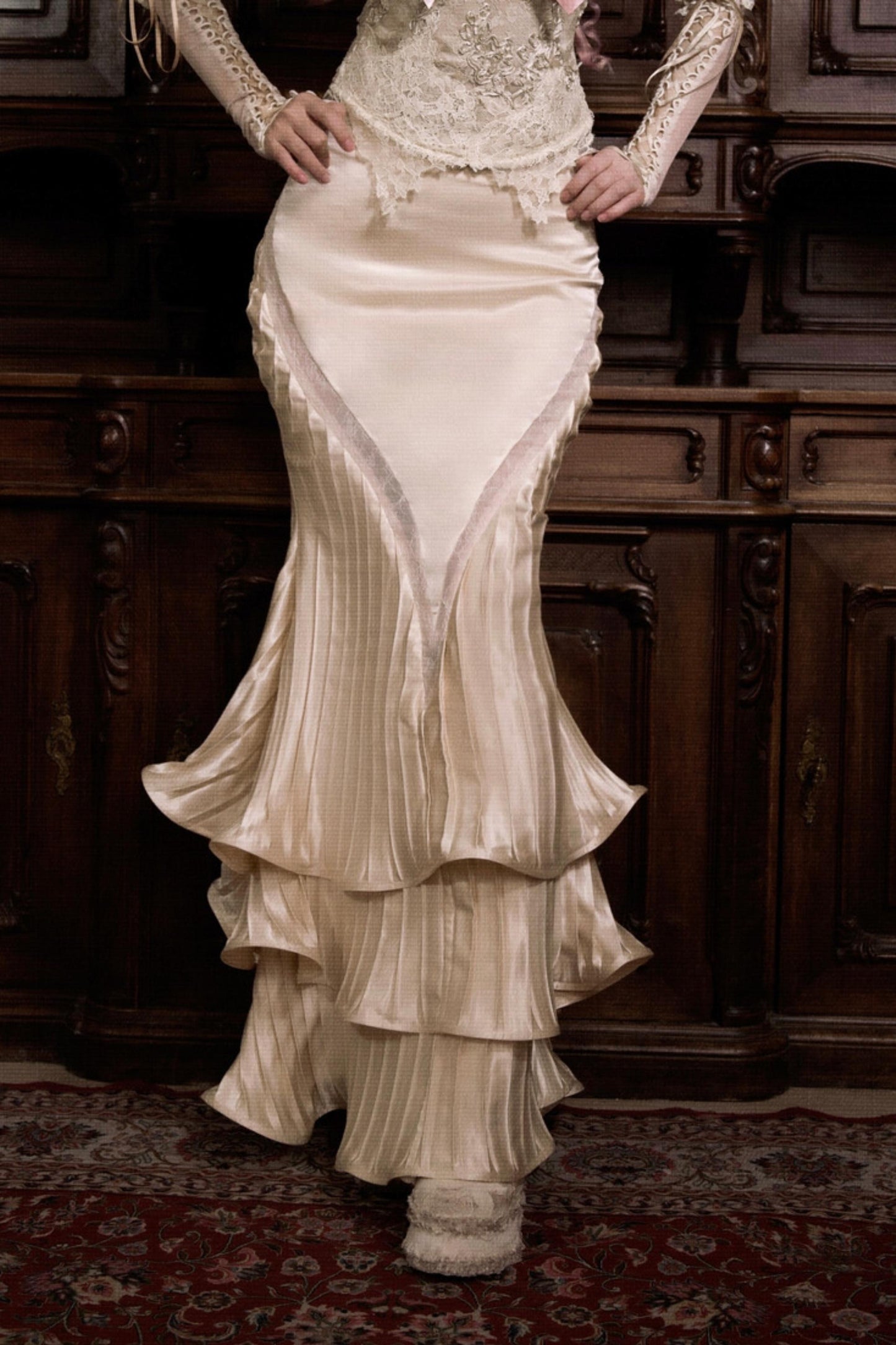 Rococo Satin Mermaid Skirt