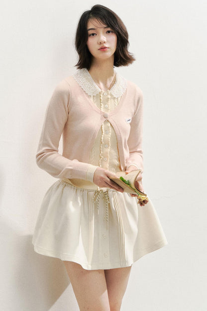 Preppy style A-Line Puffy Skirt