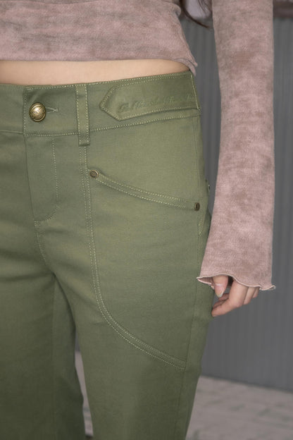 Sweet Green Cargo Boots Pants