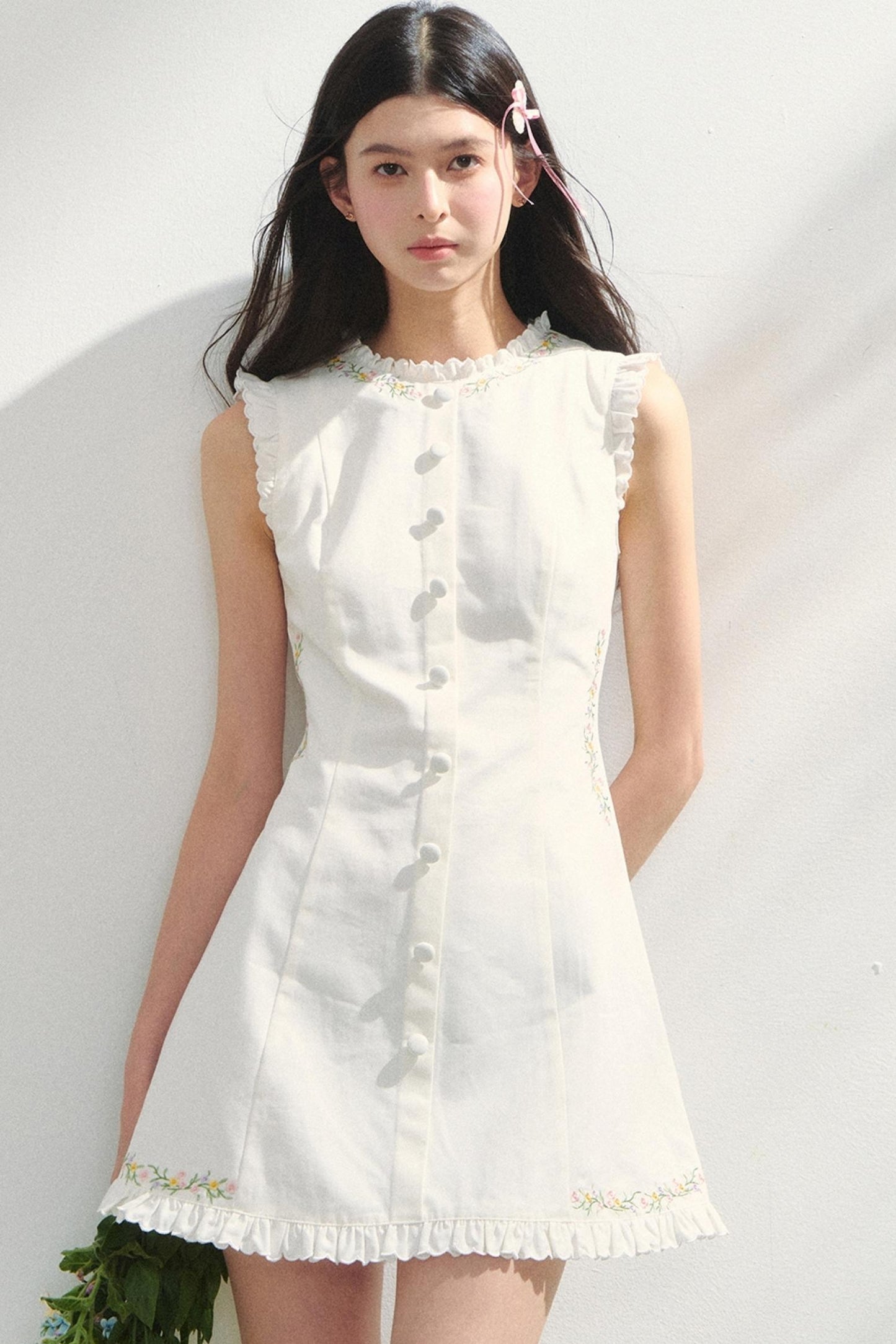 Floral Embroidered Summer Dress