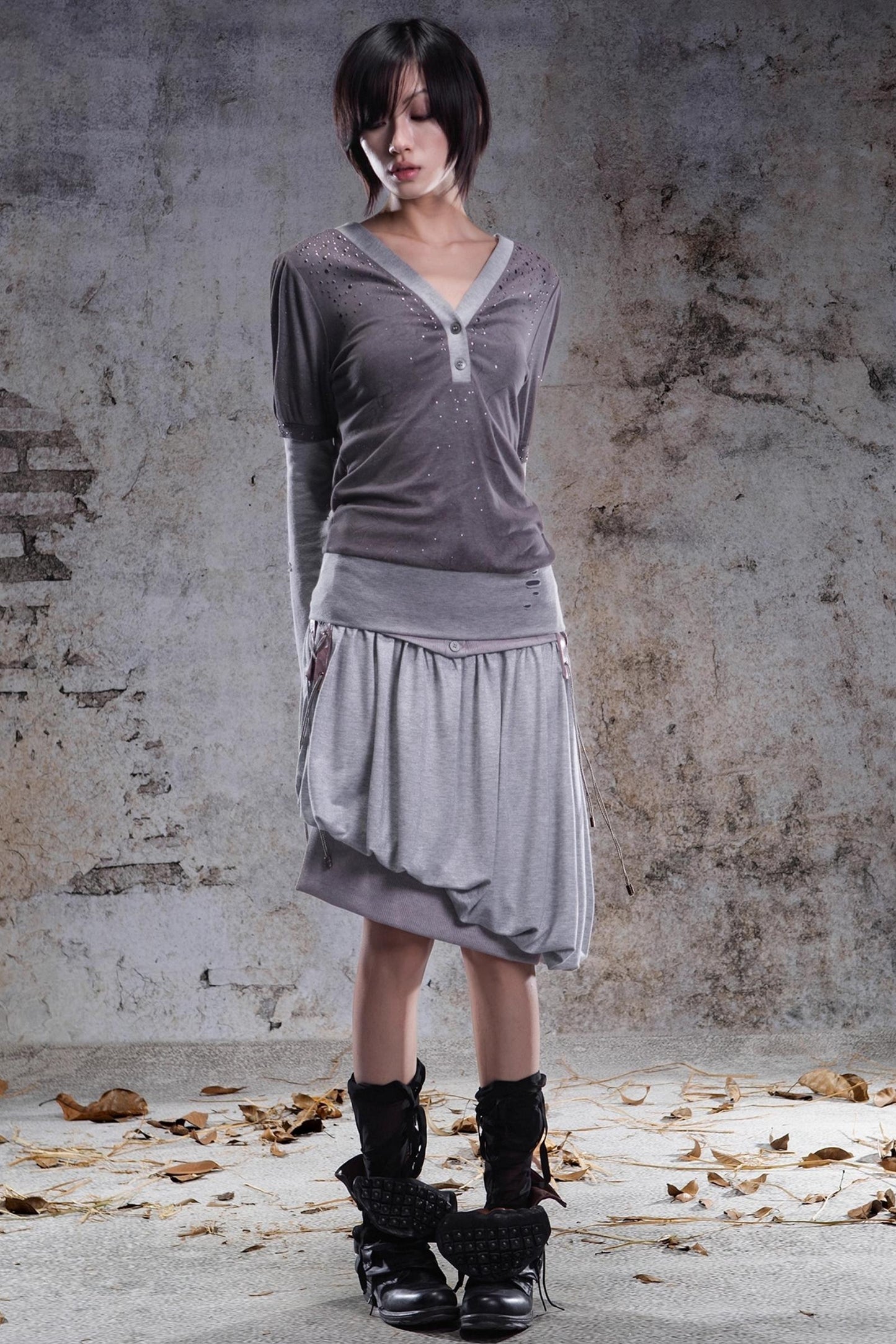 Original V-Neck Knitted Top