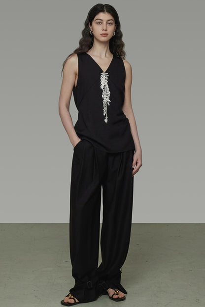 Lace Tassel Summer Vest