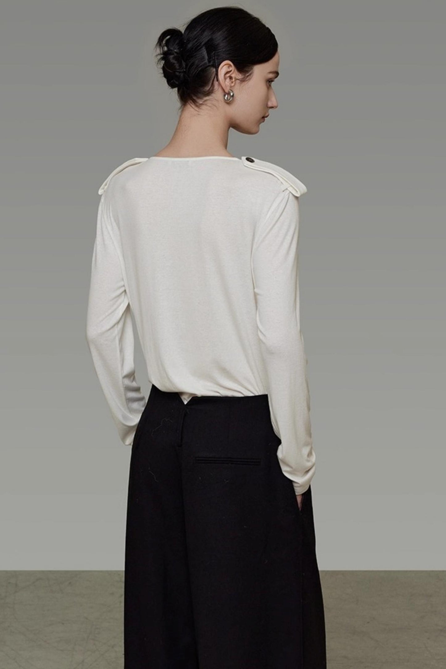 Versatile V-Neck Knit Top