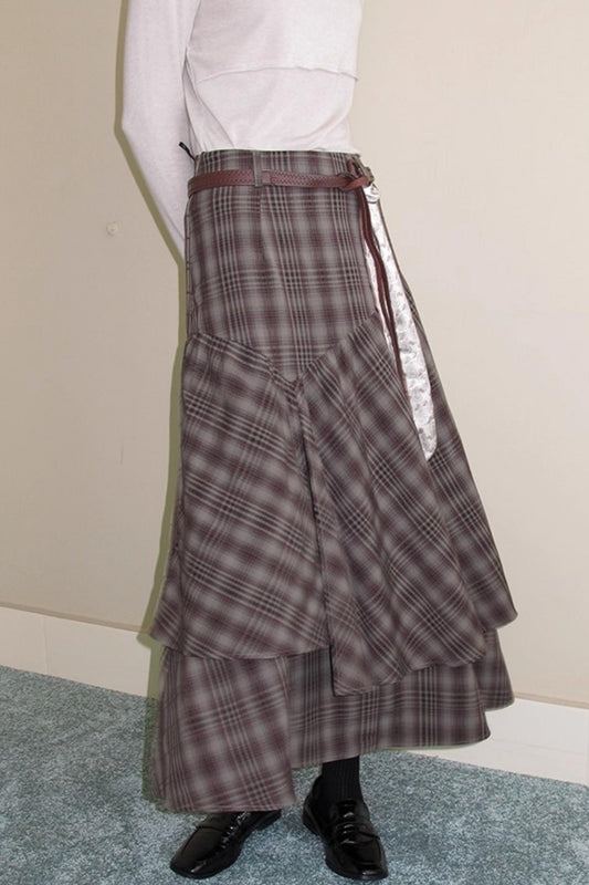 Irregular Cut Large Swing Skirt