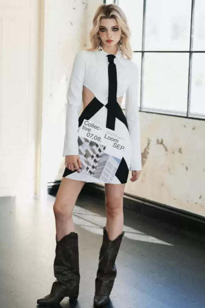 Urban Tie-Front Bodycon Dress