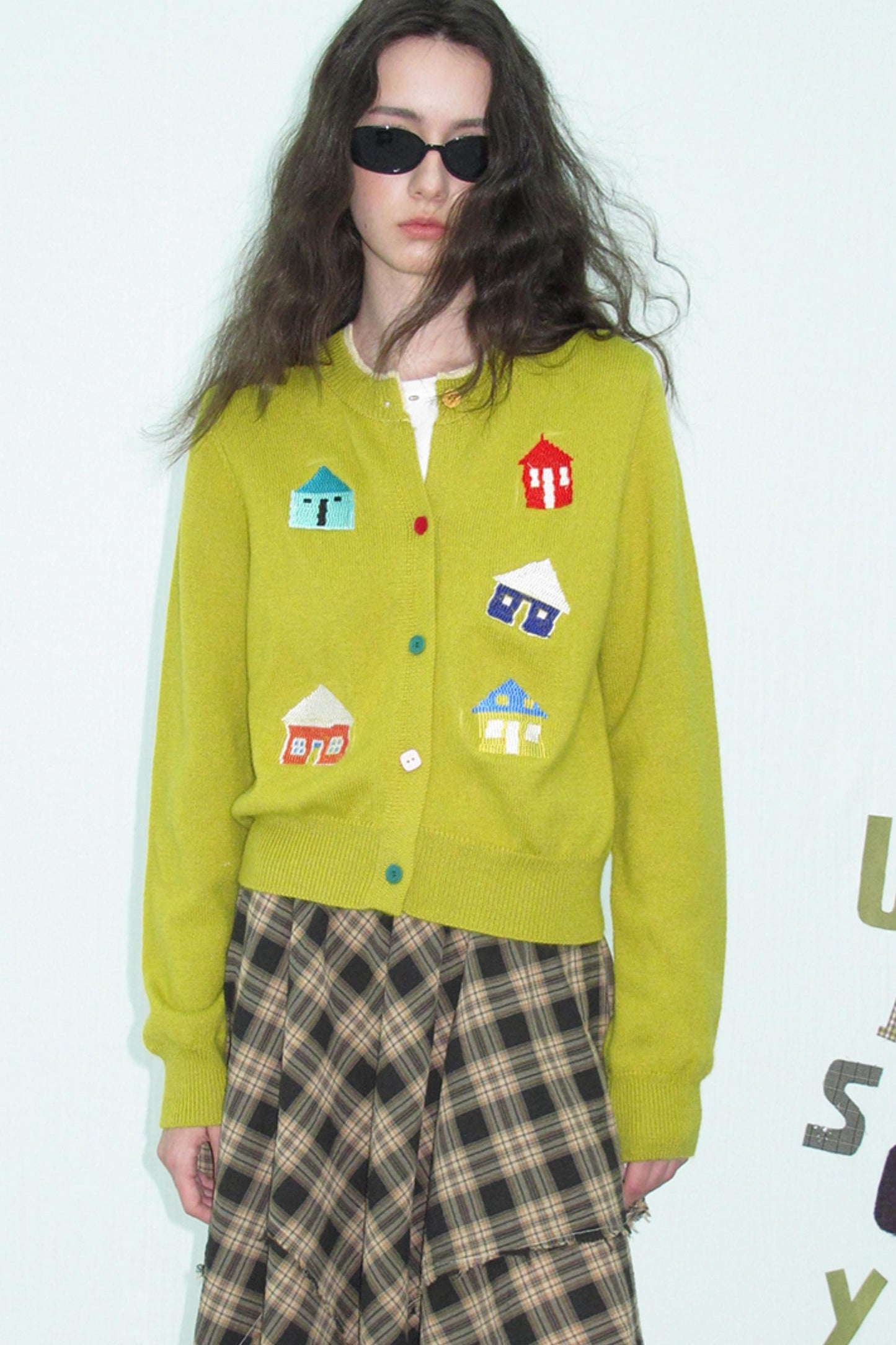 Wool Blend Embroidered Knitted Outer