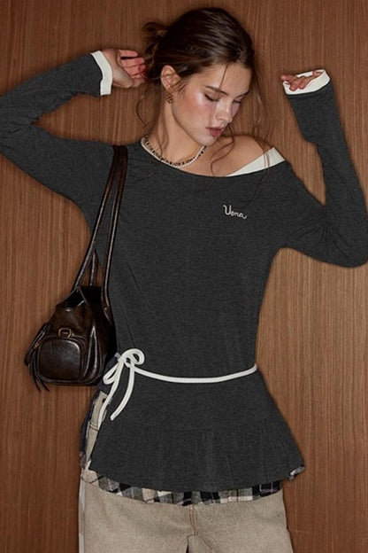 Knitted Crew Neck T-shirt