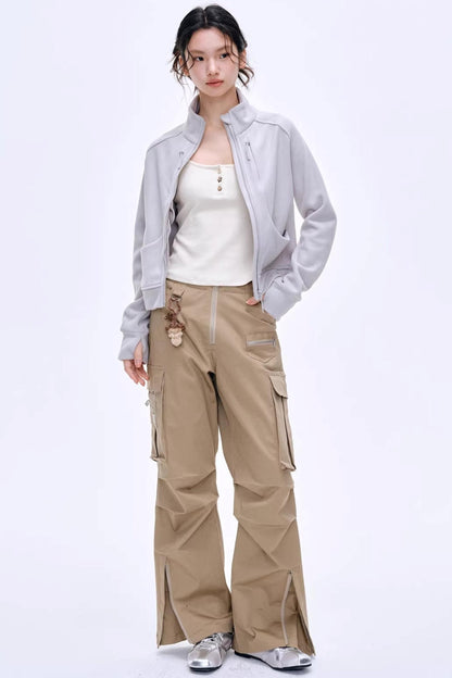 Vintage Pleated Workwear Pants