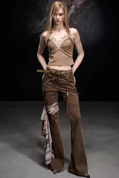 Nomadic Fringe Beaded Top