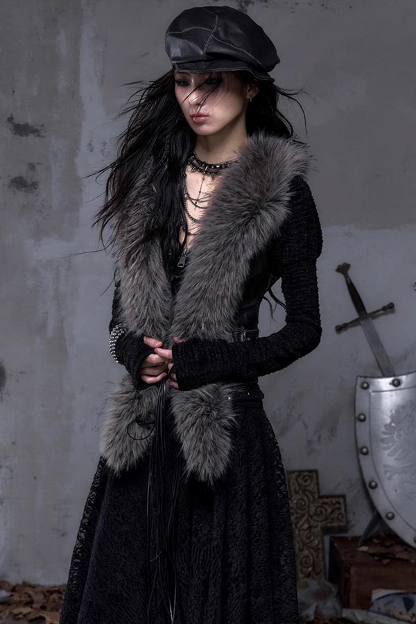Wasteland Punk Fur Vest