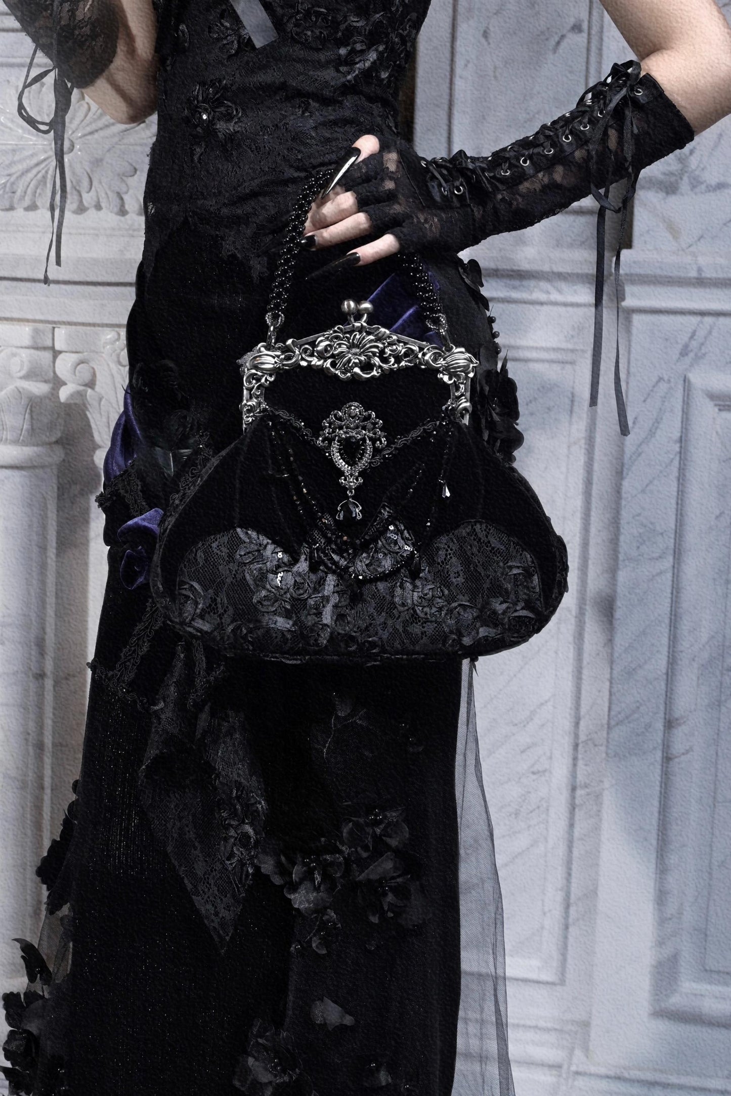 European Velvet Handbag