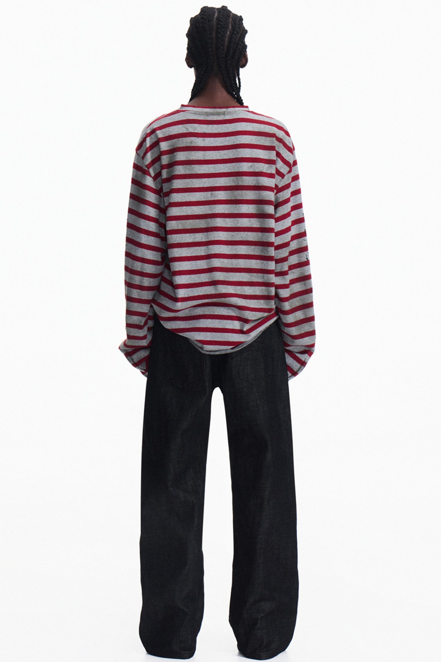 Splashed Ink Stripe Top