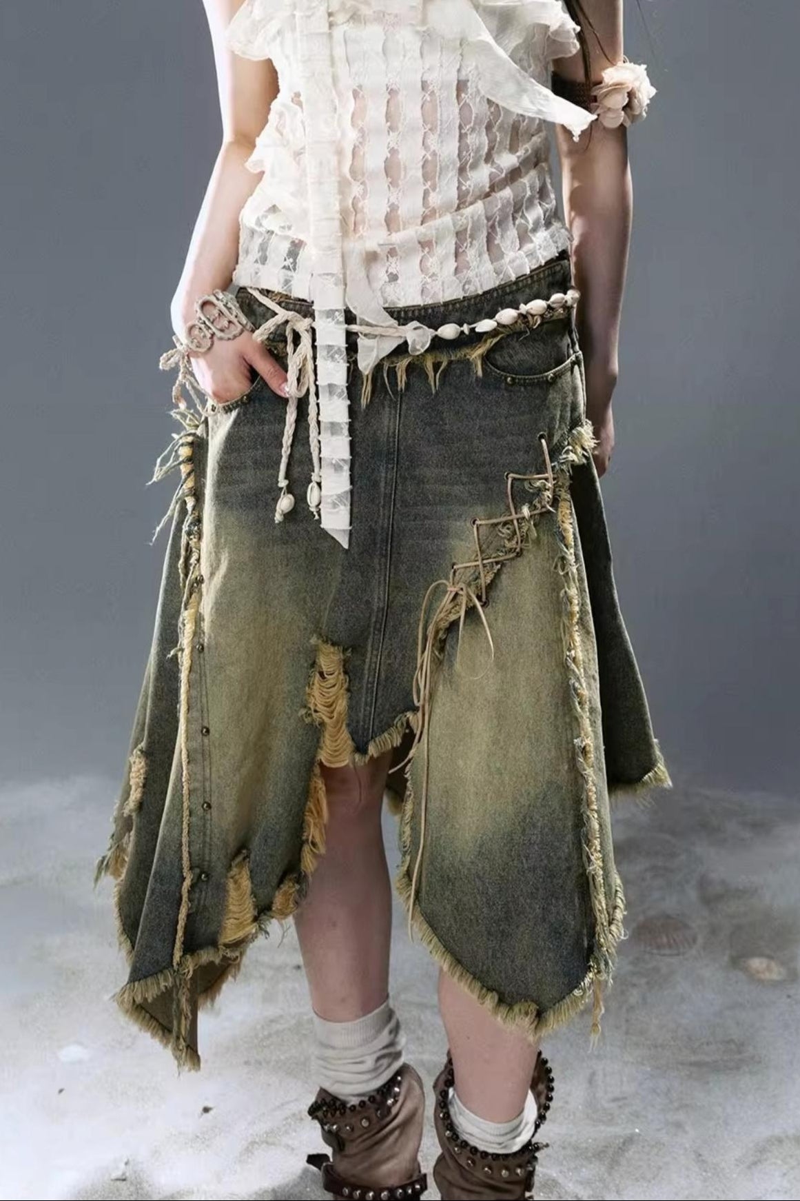 Sea Witch Denim Skirt