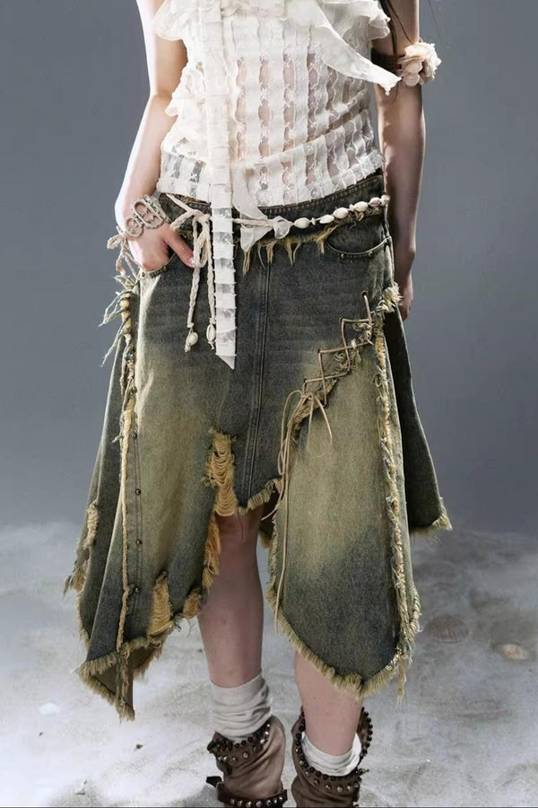 Sea Witch Denim Skirt