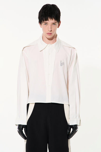 Two-Tone Oversized Long Sleeve Tee