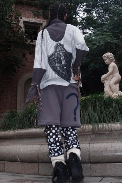 Multi-Tie Loose Long Sleeves Top