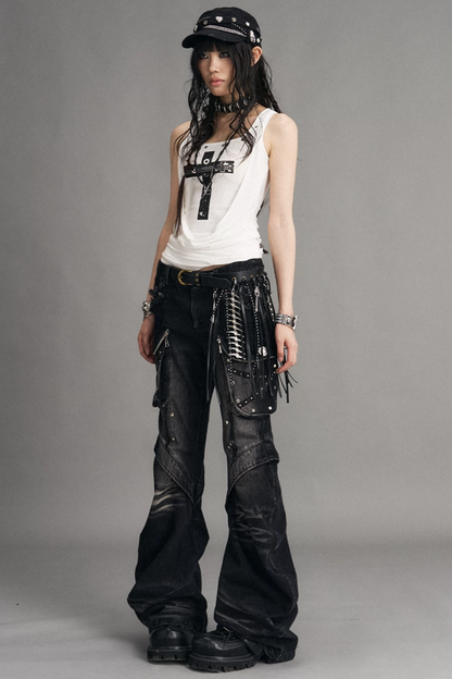 Street Punk Flared Jeans